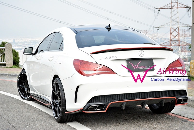 Benz W117 CLA45-CLA250 revo carbon rear diffuser 02